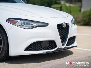 Alfa Romeo Giulia Front Spoiler - Carbon Fiber - QV Style - V3 - Feroce Carbon - Base Model
